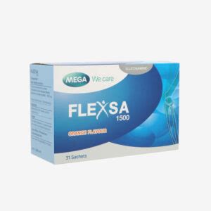 Mega We Care Flexsa 1500mg 31 sachets. .